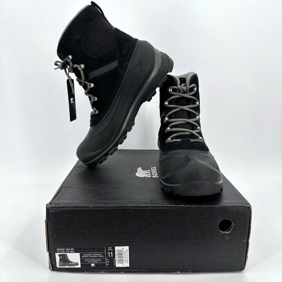 Sorel Other - Sorel Men's Boots Buxton Black Quarry Waterproof Insulated Size US 11 EU 44 NEW